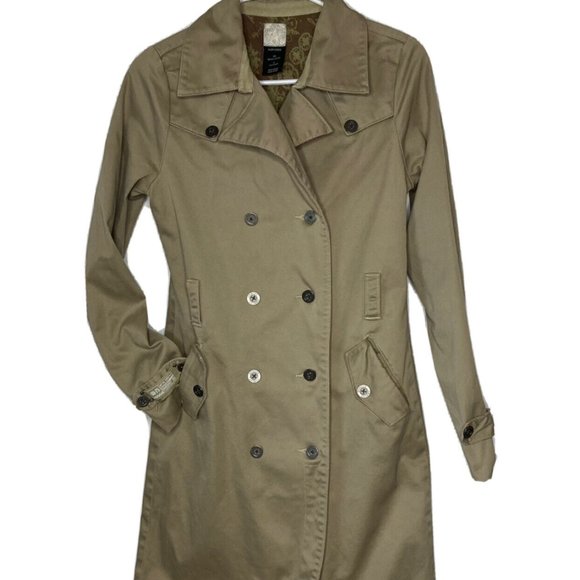 Oakley Olive Green Trench Coat - Picture 8 of 8